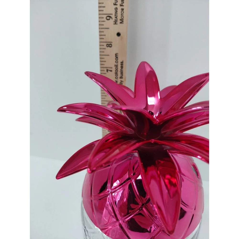 New‎ 2026 Dunkin'- 24oz Barbie Pink Pineapple Cup with Re-Usable Straw